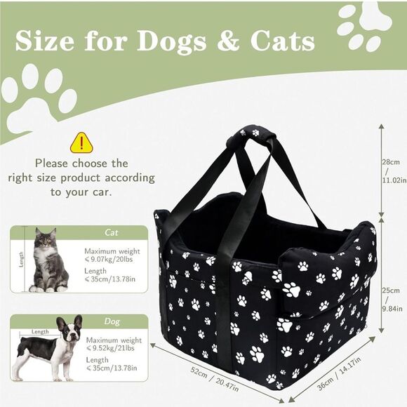 Cullaby large car console pet seat for pets up to 20 lbs. NEW - Picture 5 of 12